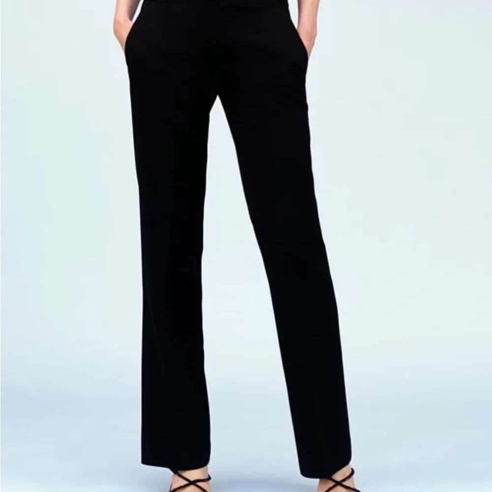 Zara Black Flare Trouser Suit Pants Size XL - Picture 1 of 9